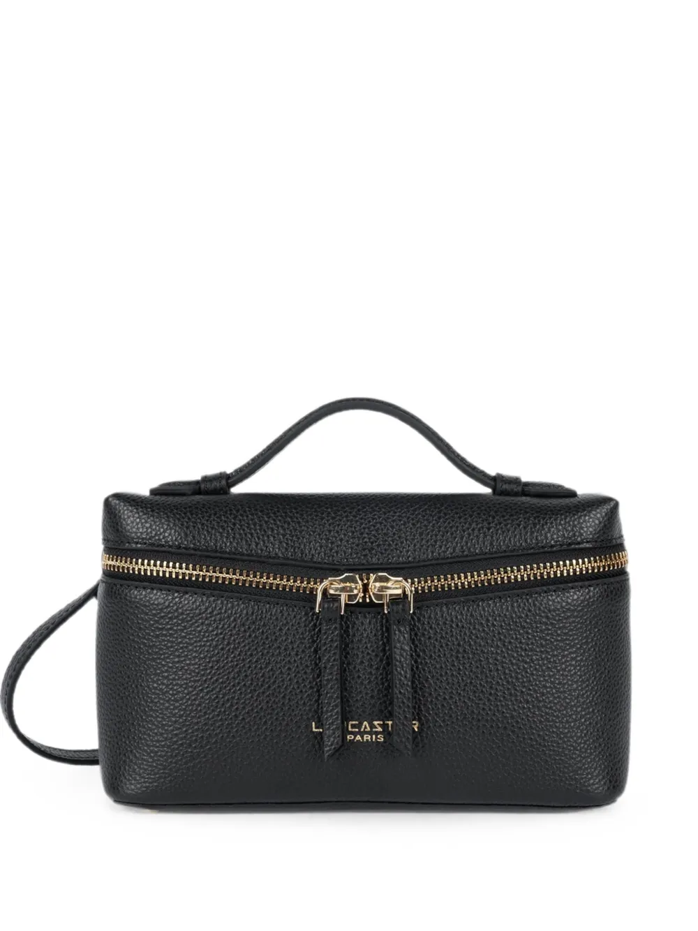 Lancaster Grained Leather Tote Bag In Black