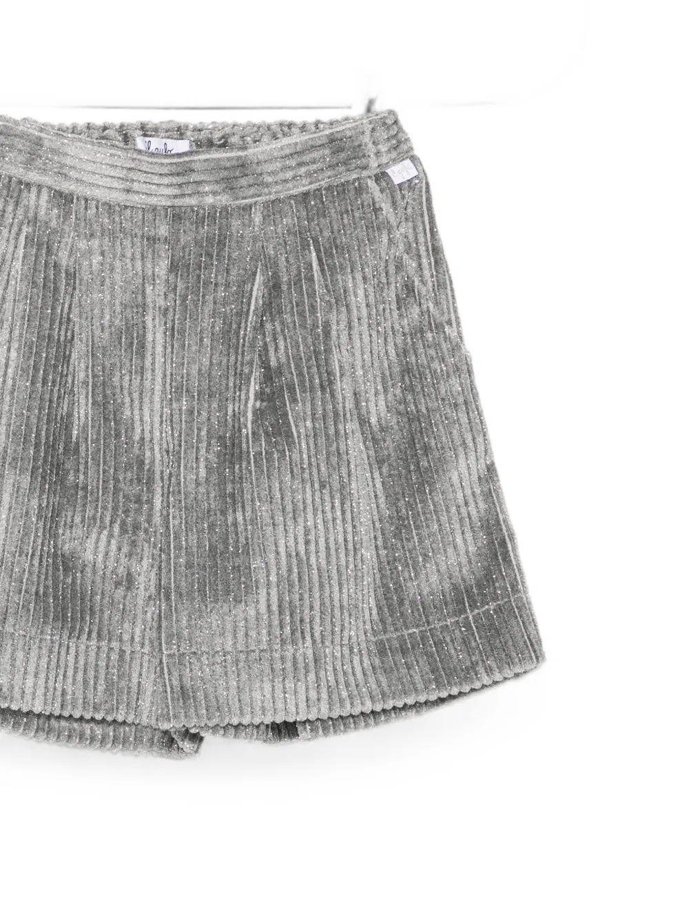 Il Gufo glitter-effect shorts Grijs