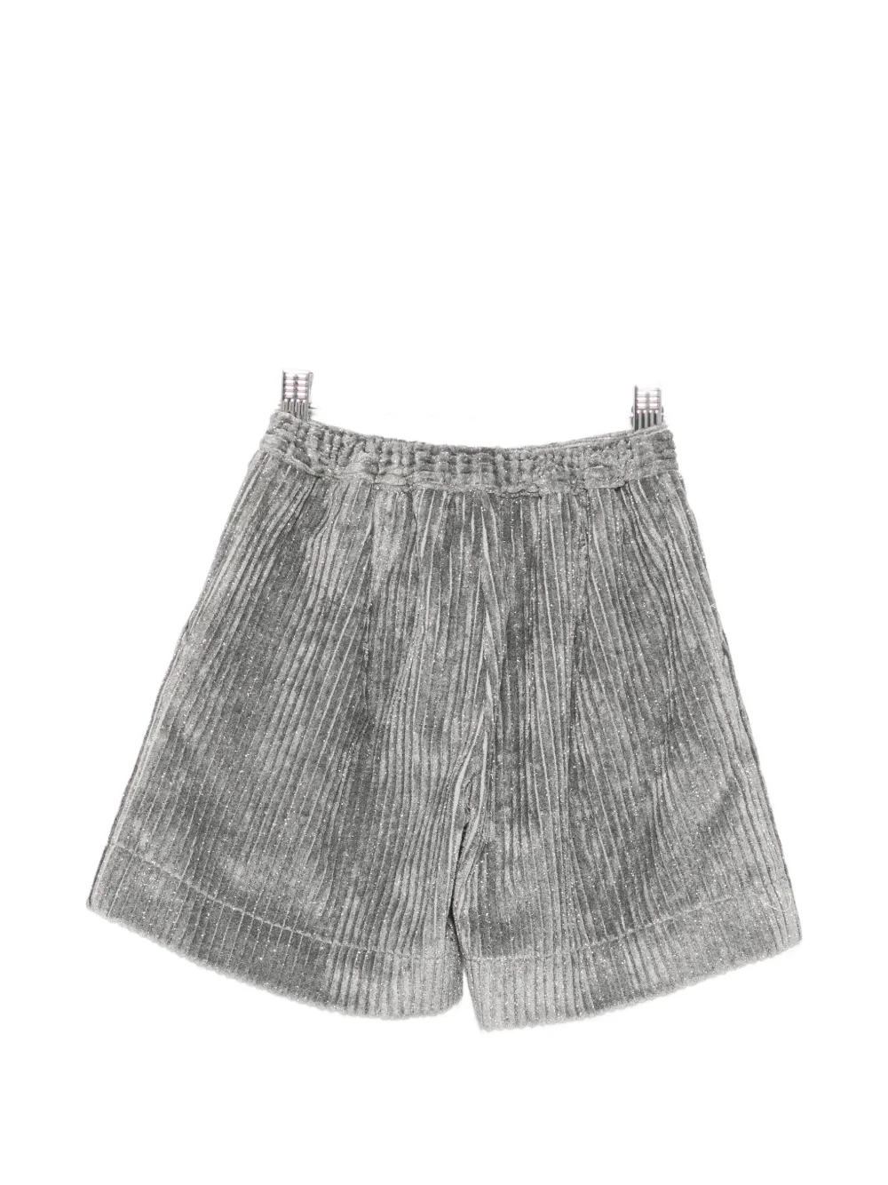 Il Gufo glitter-effect shorts Grijs
