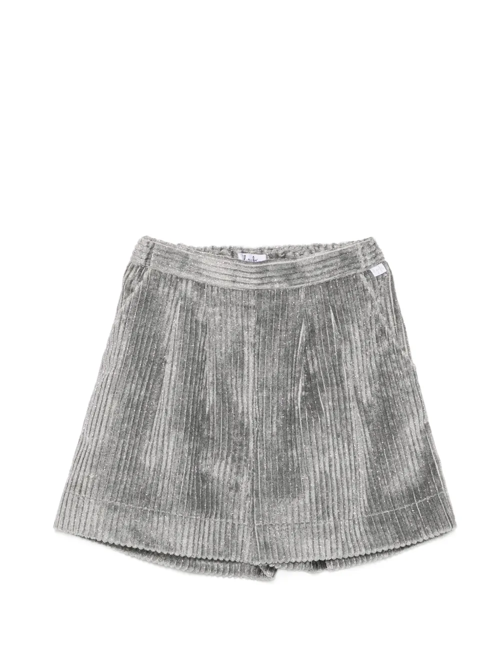 Il Gufo glitter-effect shorts - Grigio