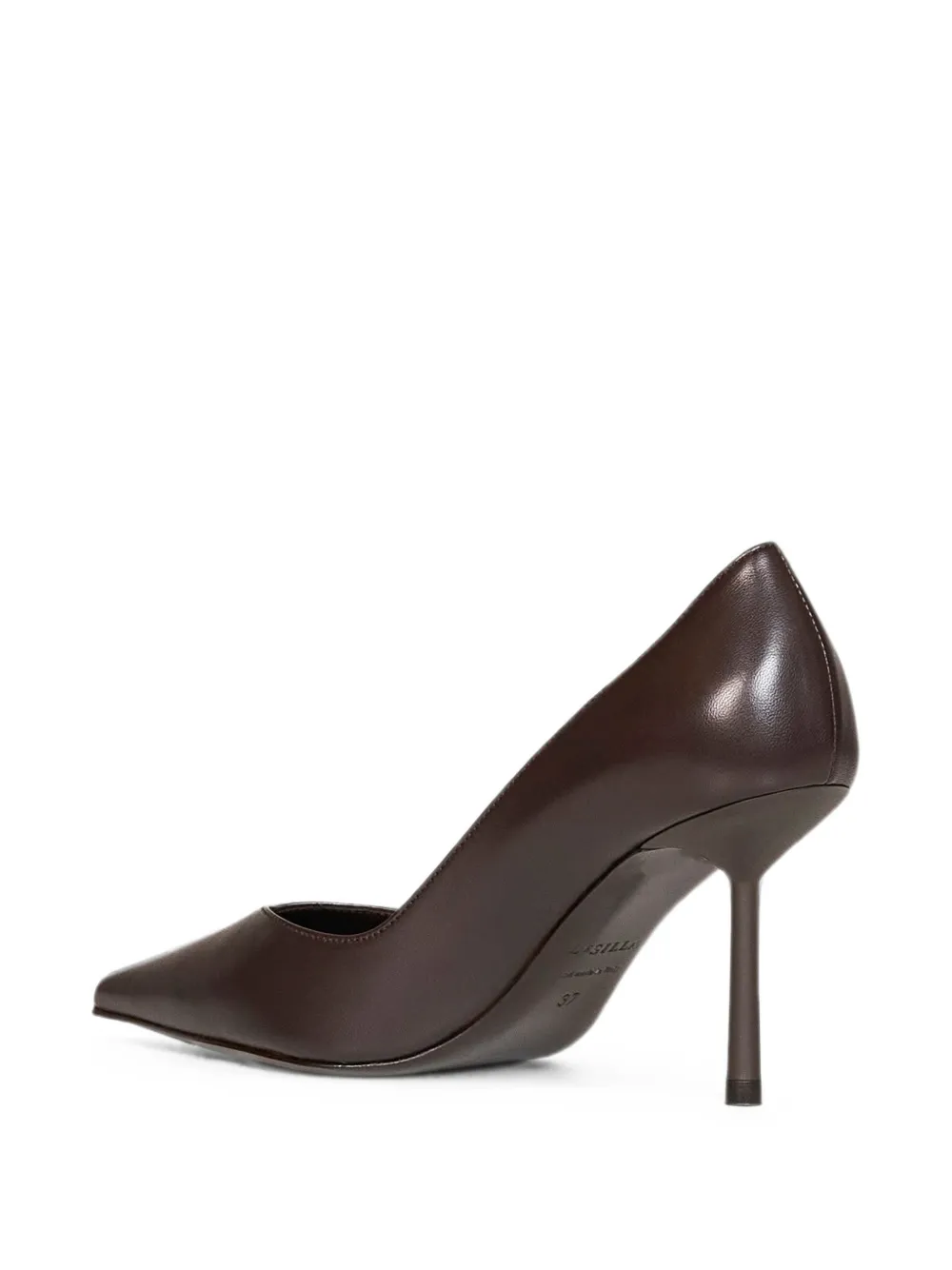 Le Silla Vivienne pointed-toe V-cut pumps Bruin
