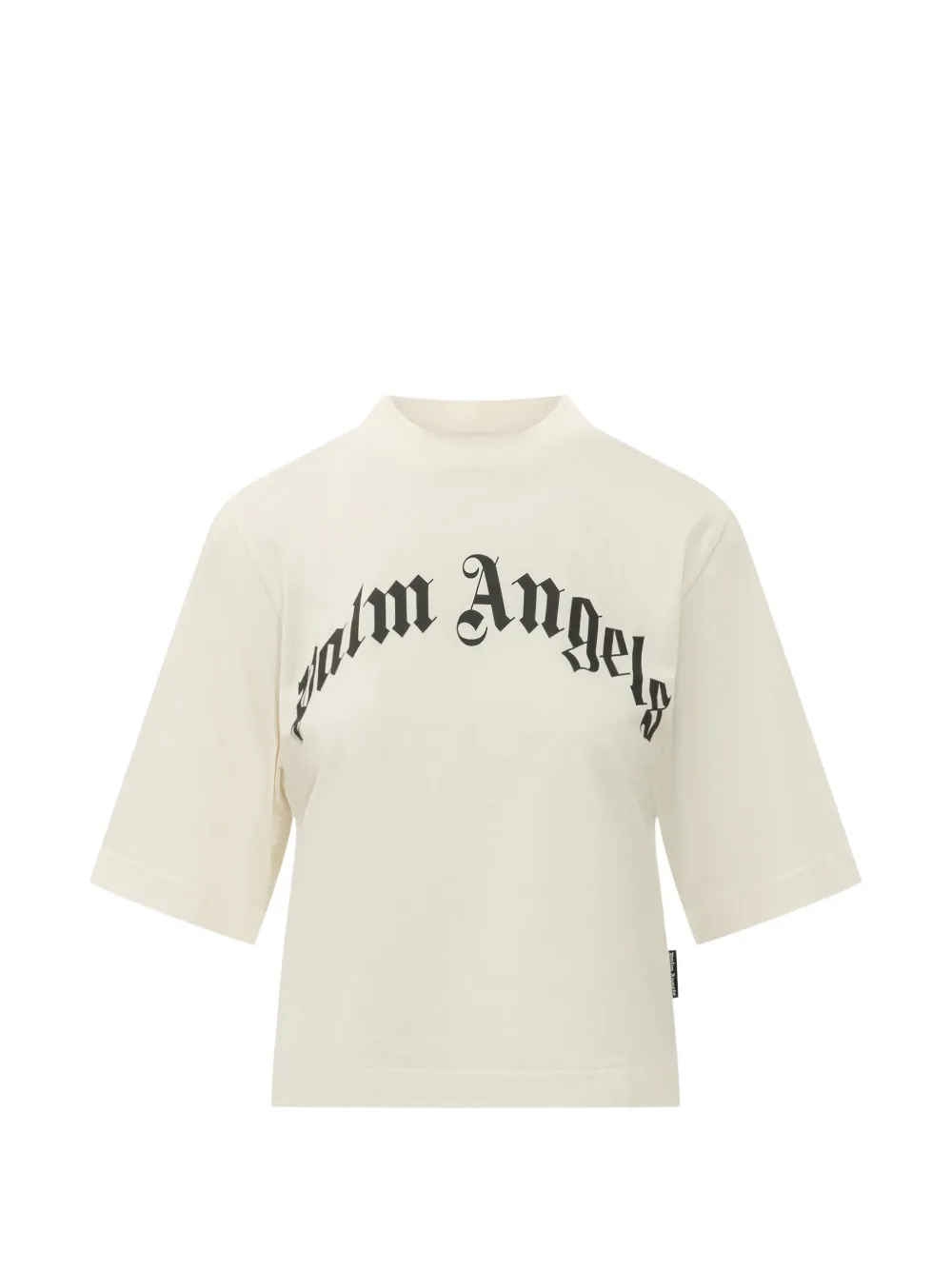 Palm Angels curved logo boxy T-shirt - Toni neutri
