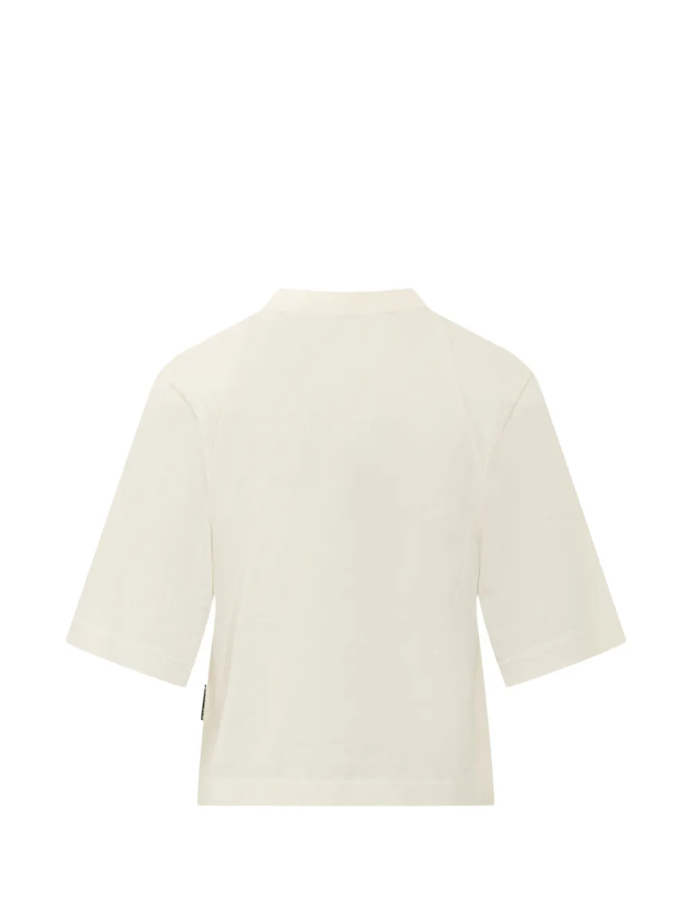 Palm Angels Boxy T-shirt met gewelfd logo Beige