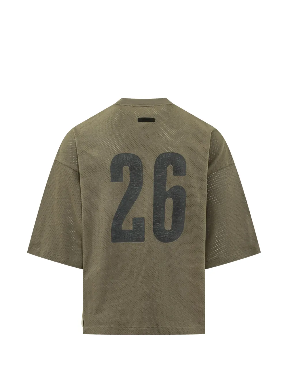 FEAR OF GOD ESSENTIALS Sport Mesh Merch T-shirt met boxy pasvorm Groen