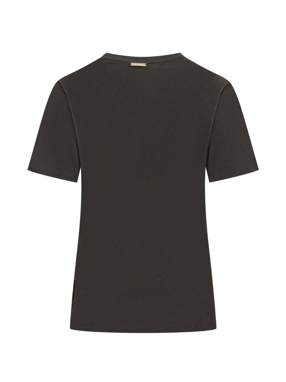 Michael Kors stud-embellished logo-print T-shirt Zwart