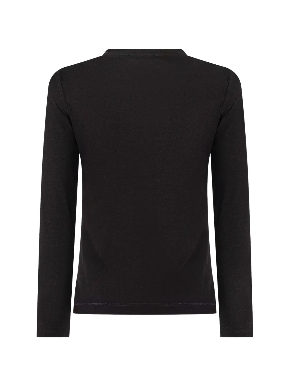 Balmain Kids T-shirt met lange mouwen en logo-print Zwart