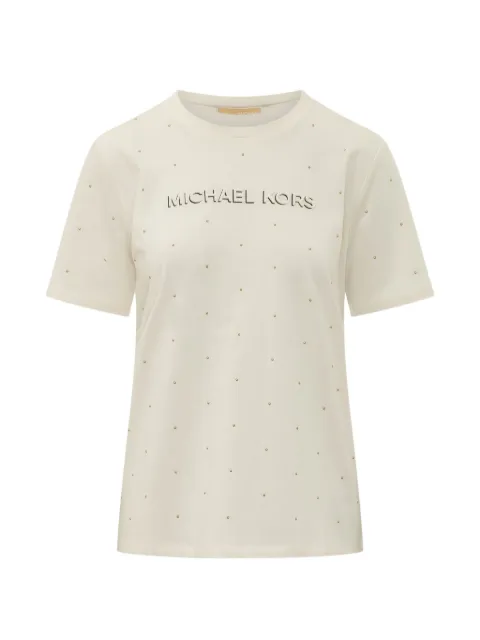 Michael Michael Kors playera con logo estampado y apliques