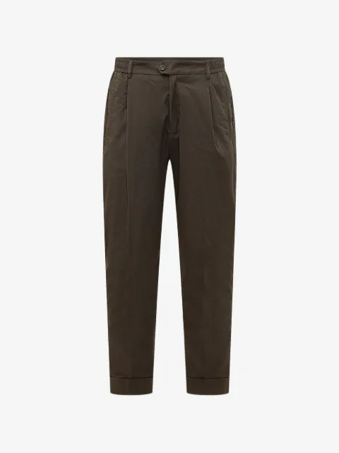 Hosio pantalones con dobladillo vuelto y pinzas