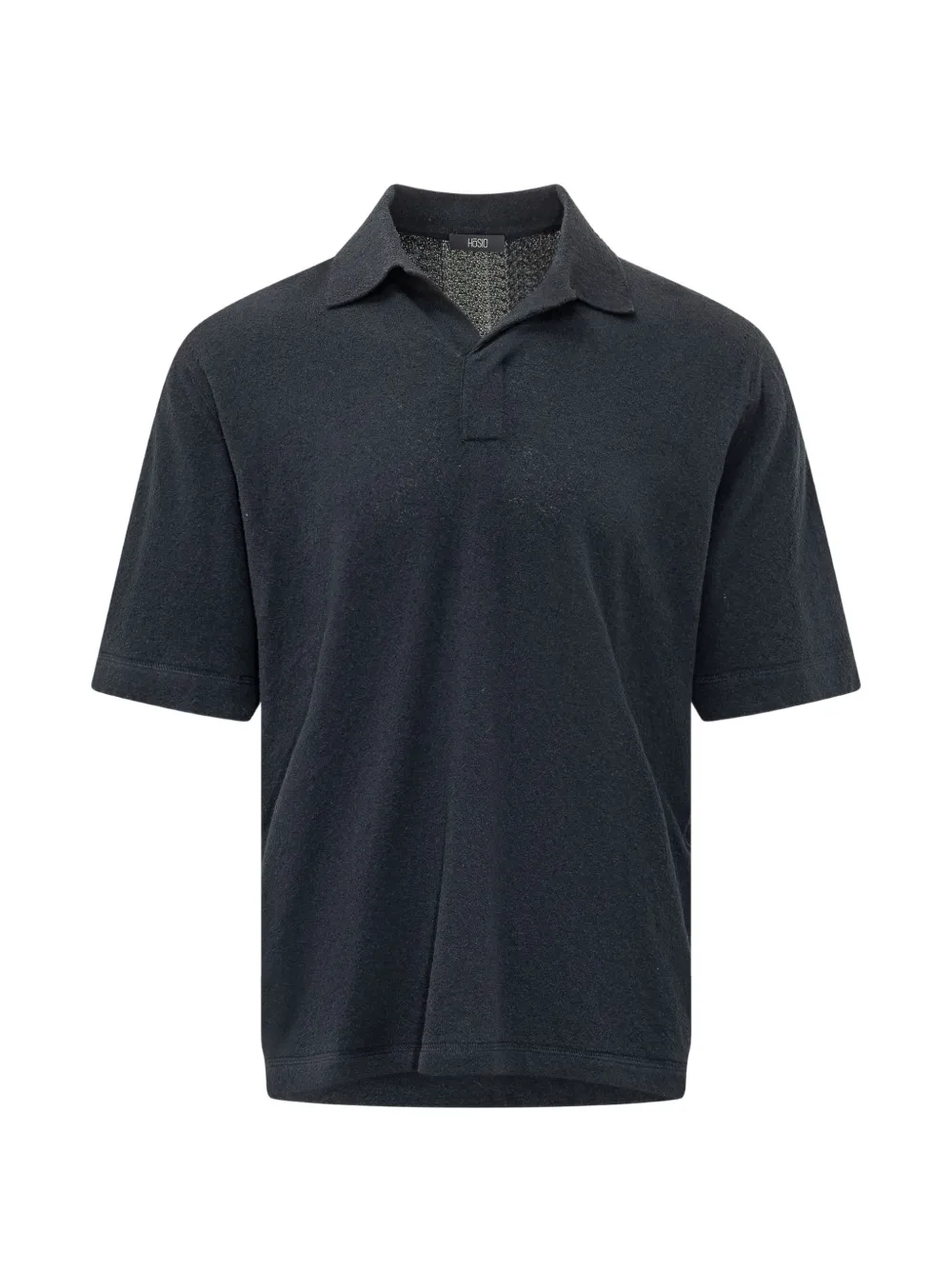 Hōsio Terry-cloth Short-sleeved Polo Shirt In Blue