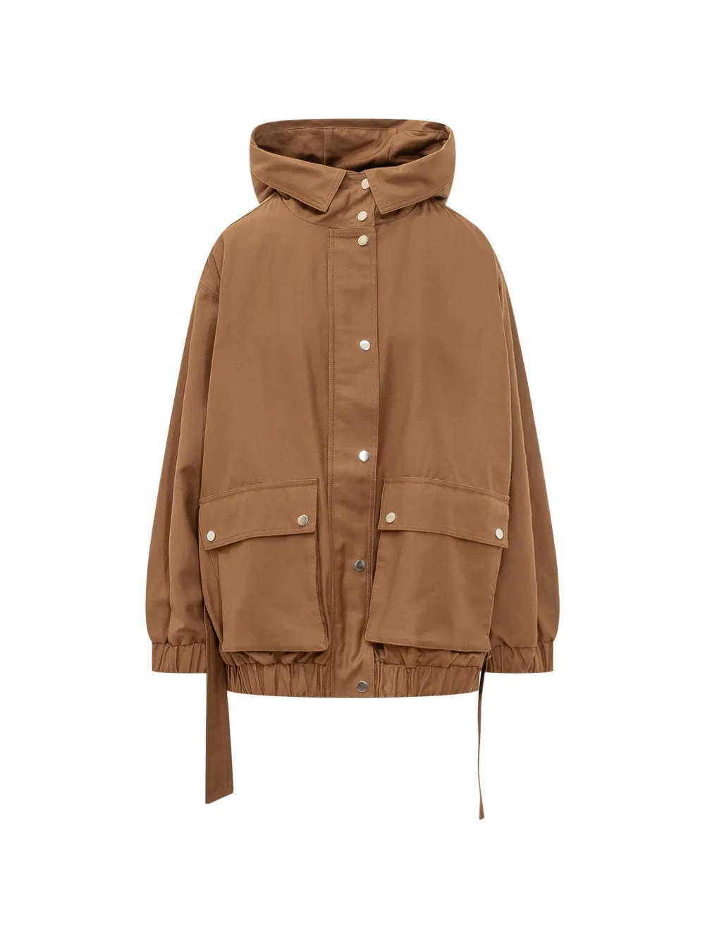 Oof Wear Hooded Waxed-cotton Parka In Brown