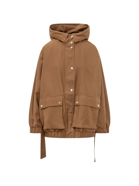 OOF WEAR hooded waxed-cotton parka
