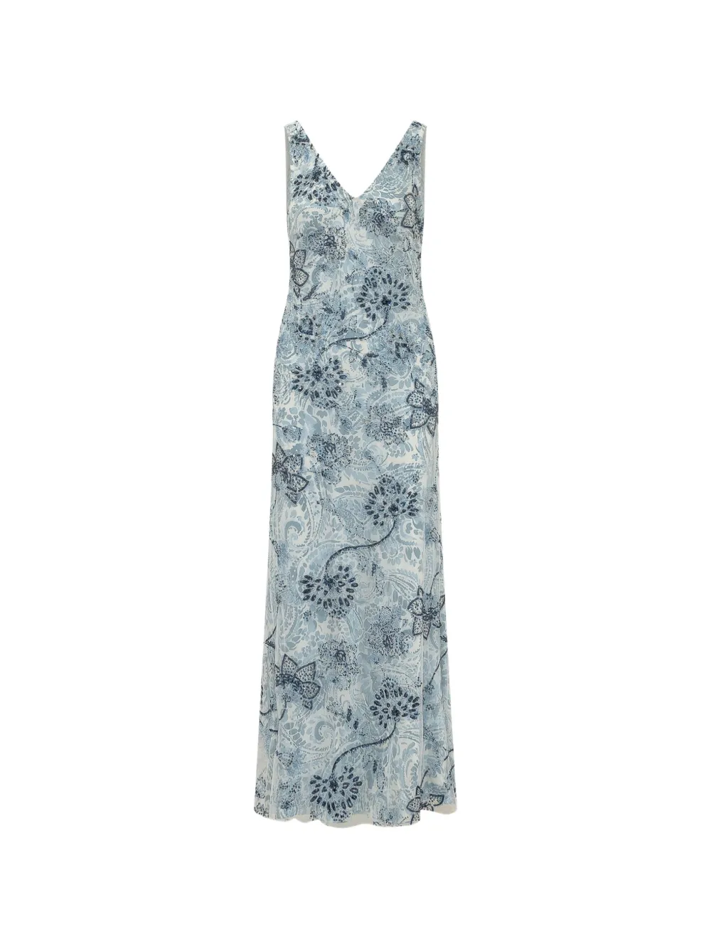 Lauren Ralph Lauren floral-print V-neck maxi dress - Toni neutri