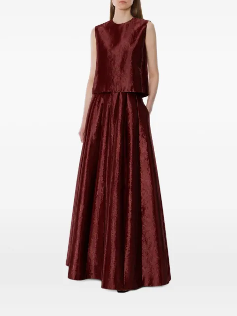 Alberta Ferretti high-waisted full maxi skirt