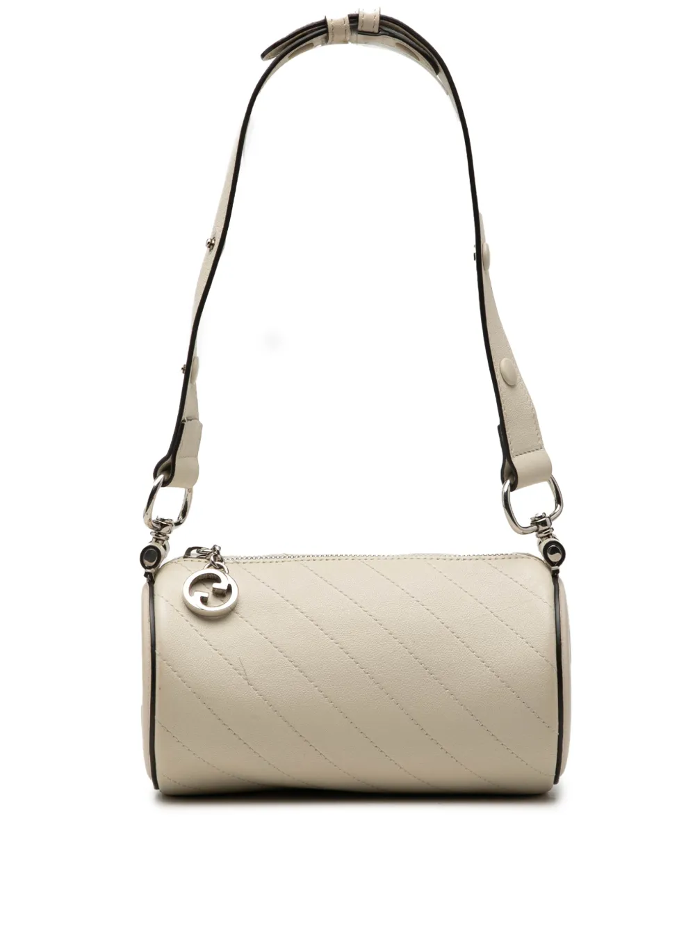 Gucci Pre-Owned 2016-2026 Mini Leather Blondie Barrel shoulder bag - Weiß