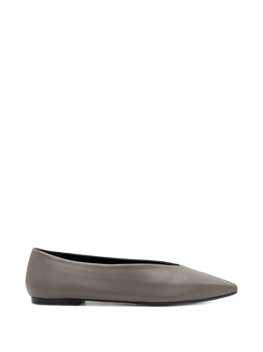 Aeyde Betty leather ballet flats - Grigio