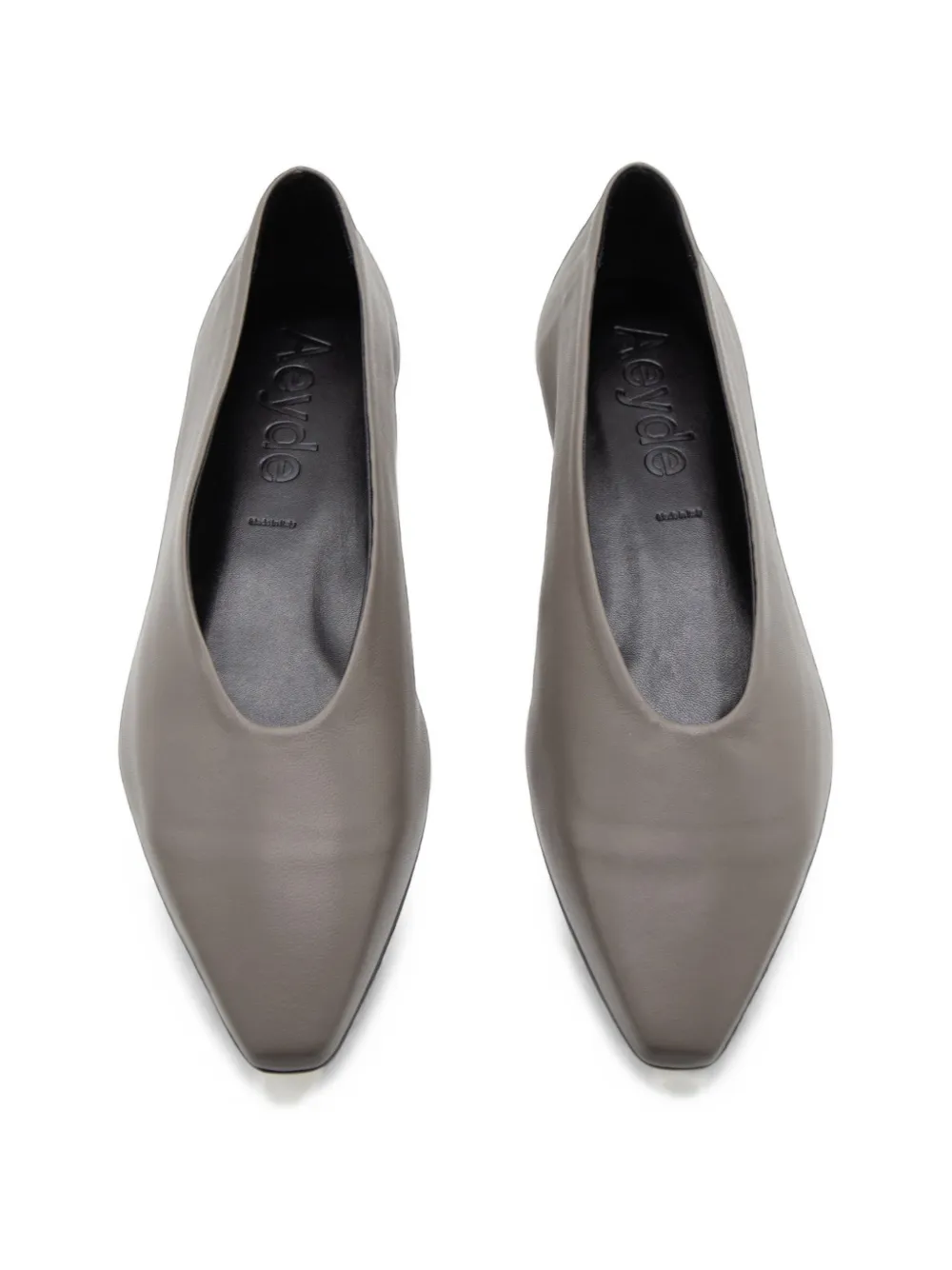 Aeyde Betty leather ballet flats Grijs