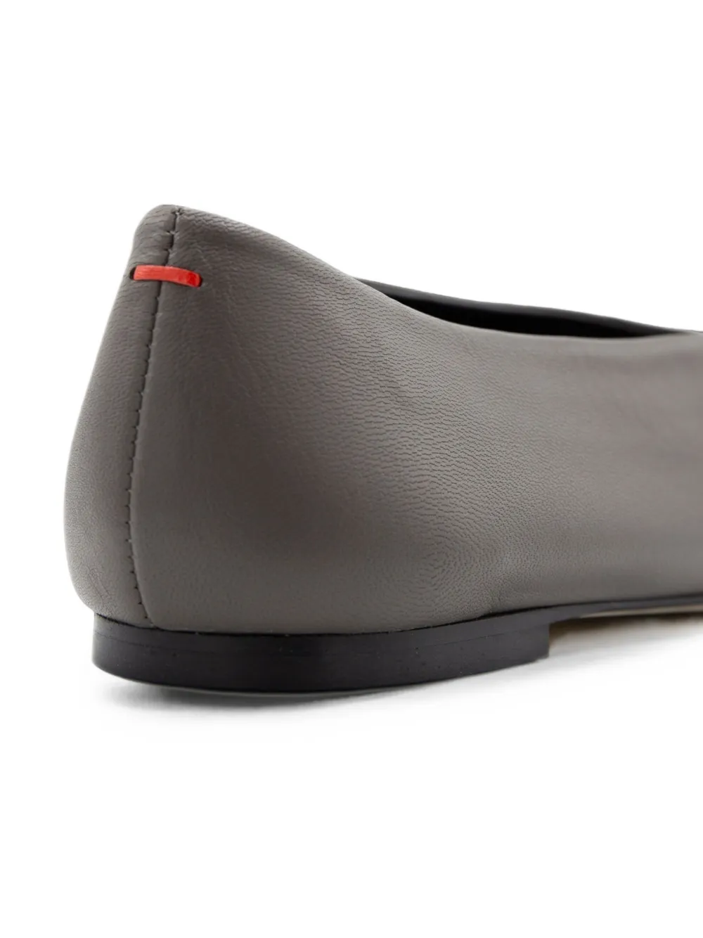 Aeyde Betty leather ballet flats Grijs
