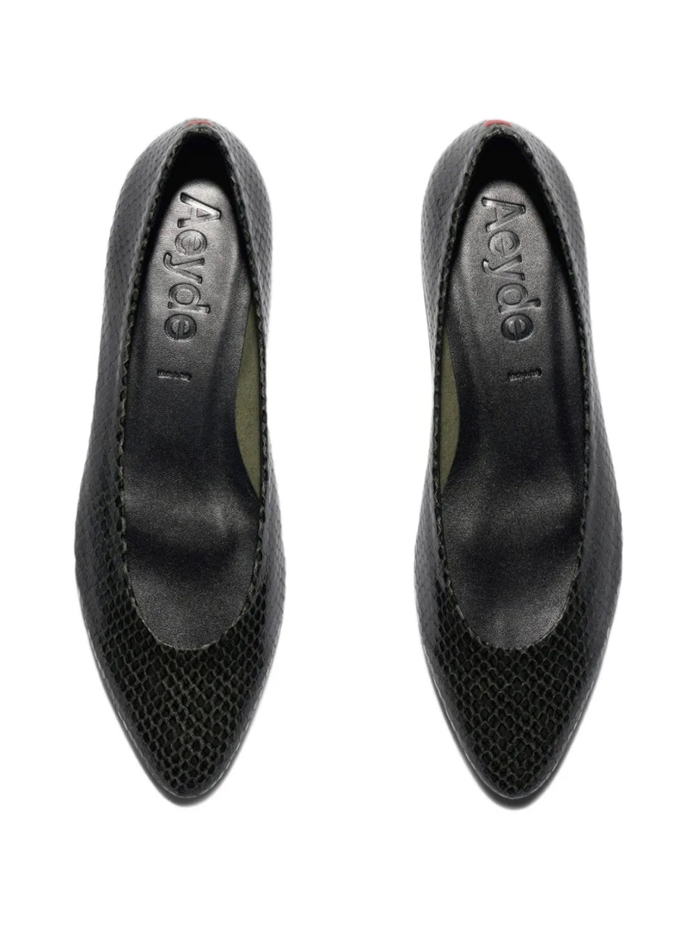 Aeyde Helia leren pumps Groen