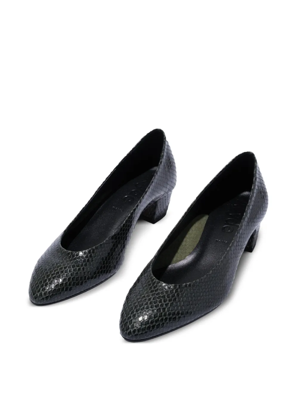 Aeyde Helia leren pumps Groen
