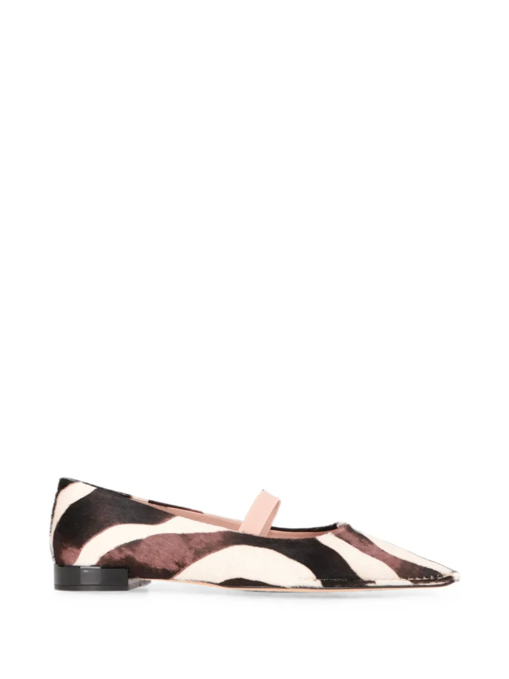 Tod's zebra-print pointed-toe ballet flats - Toni neutri
