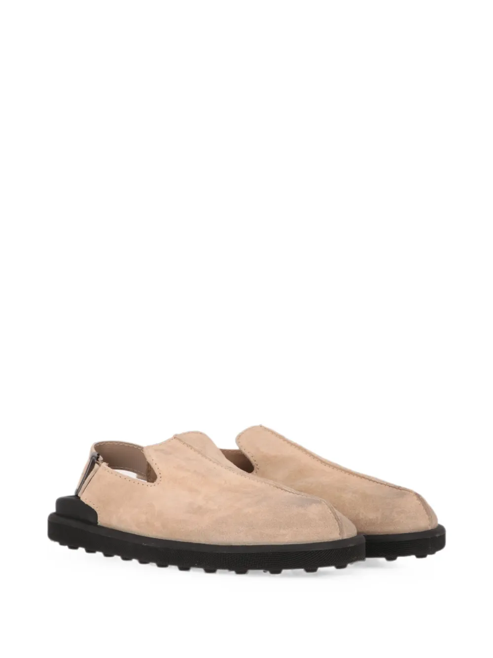 Tod's buckled slingback mules Beige