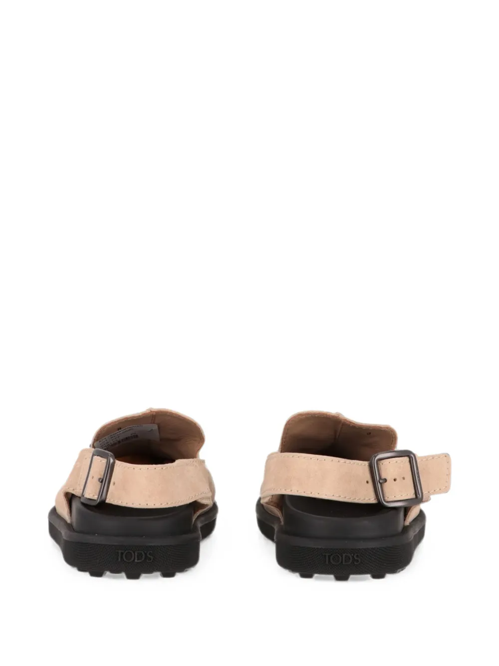 Tod's buckled slingback mules Beige