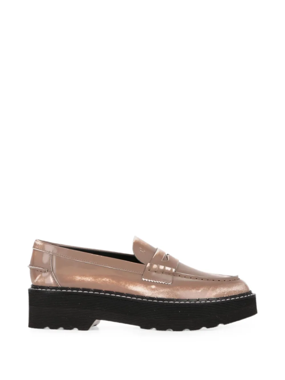 Tod's two-tone platform loafers - Toni neutri