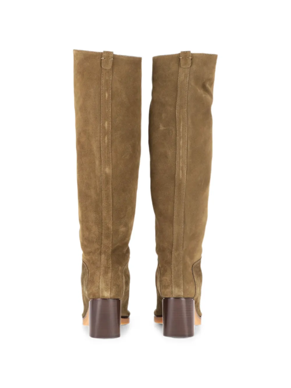 Tod's suede knee-high boots Groen