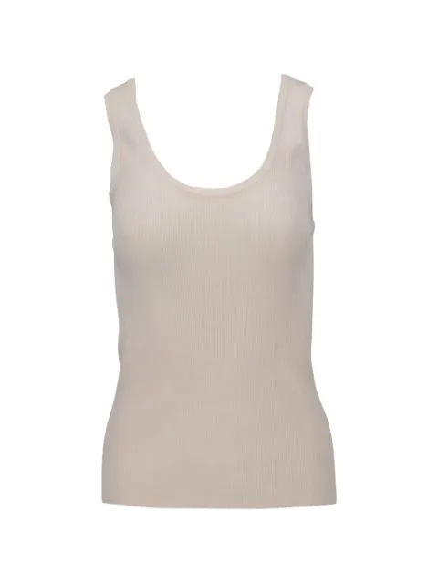 Isaia ribbed-knit scoop-neck top