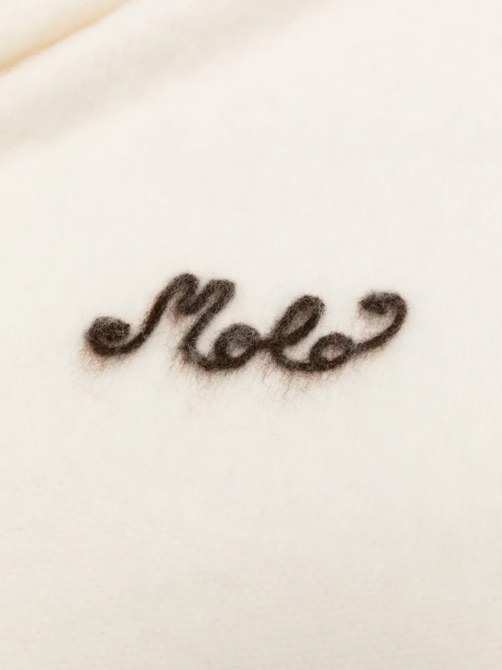 Molo Intarsia deken Beige