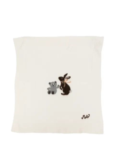 Molo intarsia-knit blanket