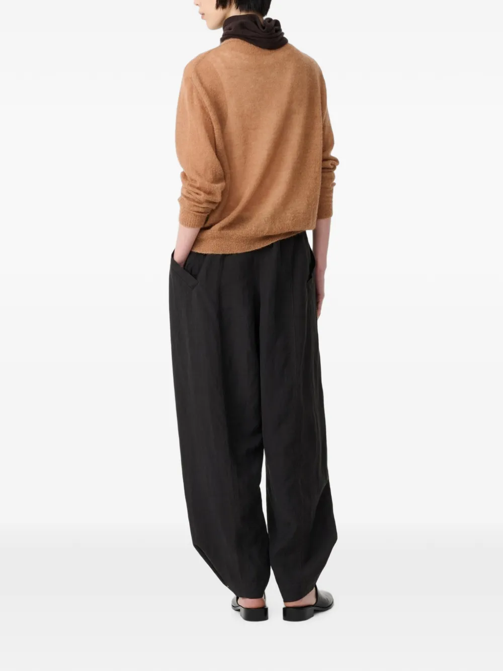 Studio Nicholson Callen vest met ronde hals Bruin