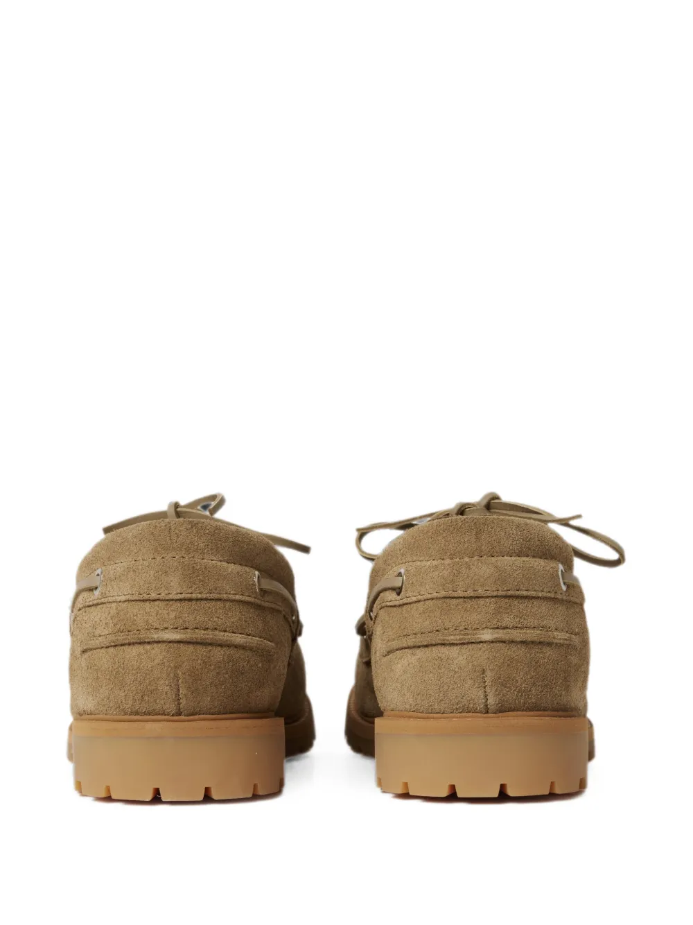 Studio Nicholson Guston suede boat shoes Beige