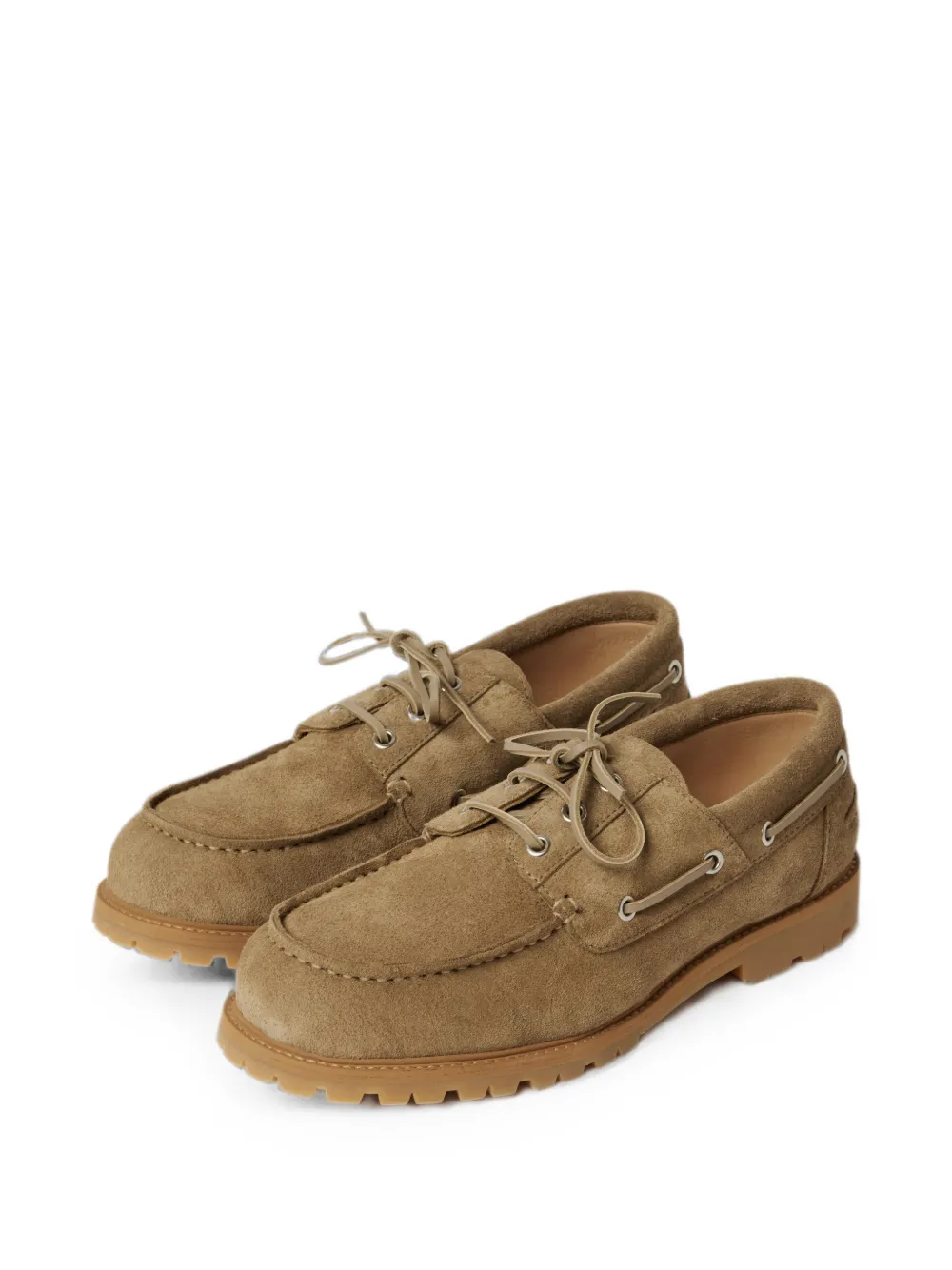 Studio Nicholson Guston suede boat shoes Beige