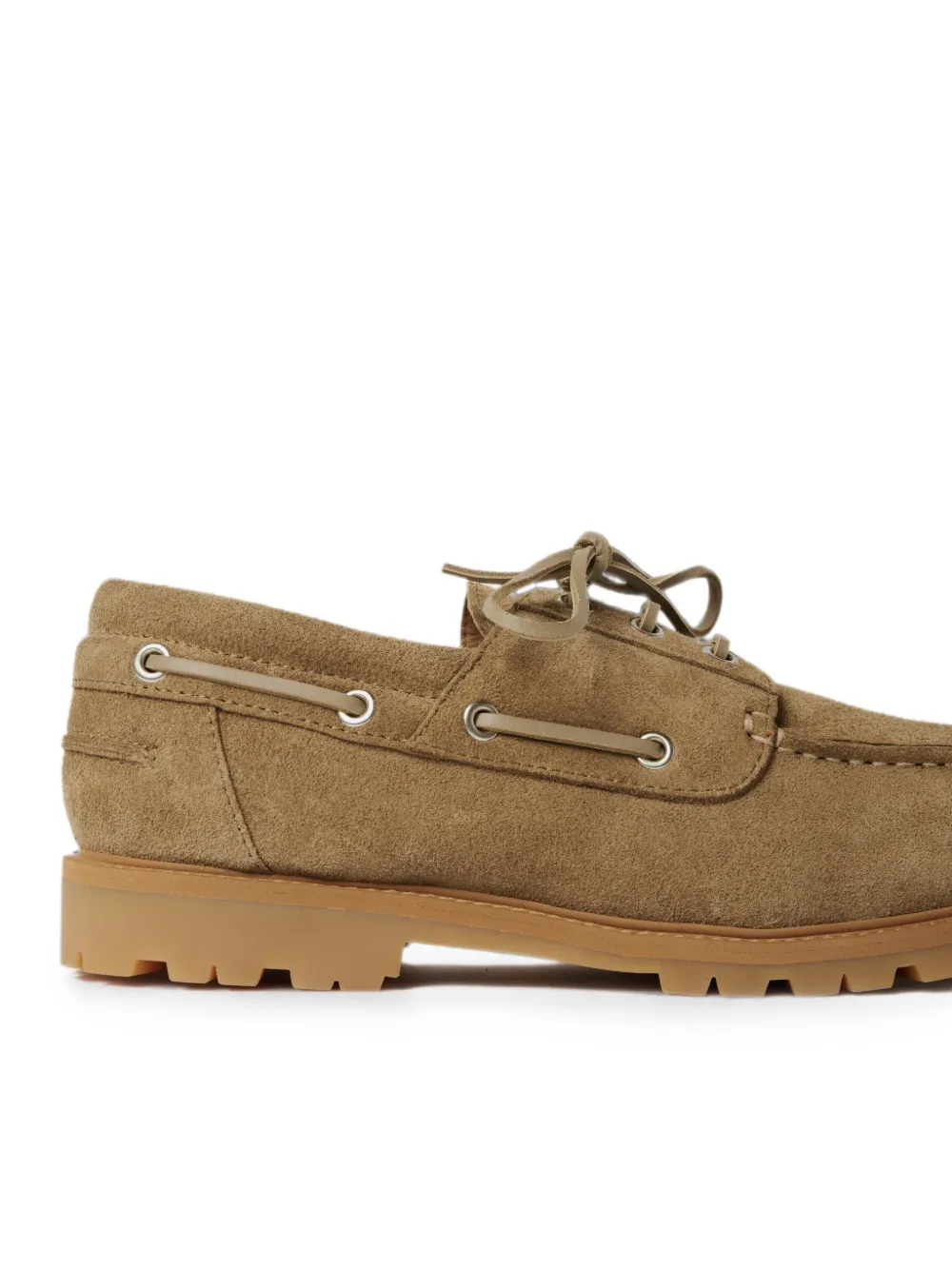 Studio Nicholson Guston suede boat shoes Beige
