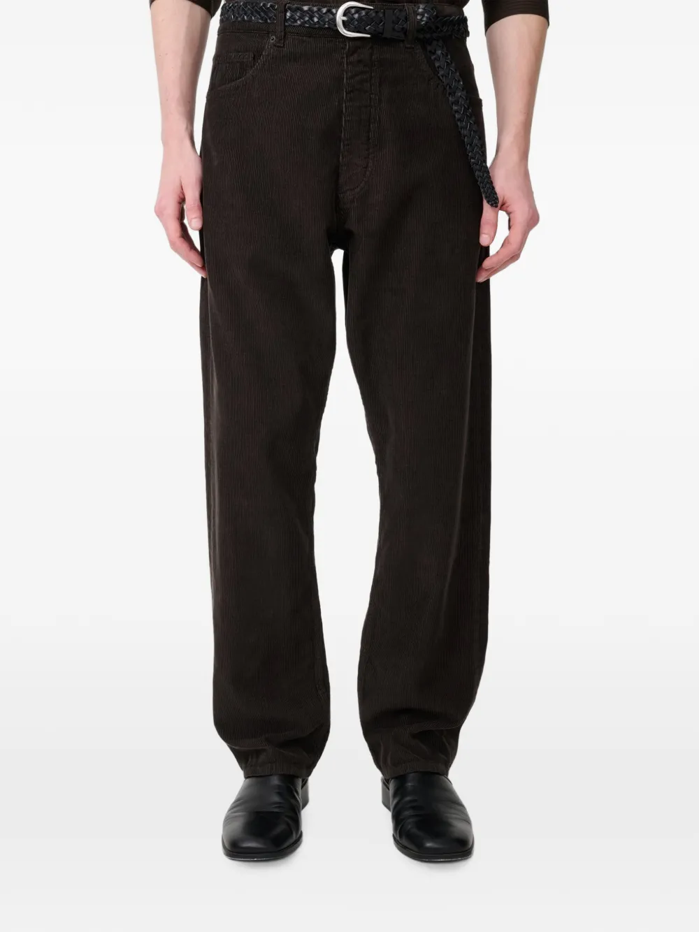 Studio Nicholson Riso ribfluwelen broek Bruin