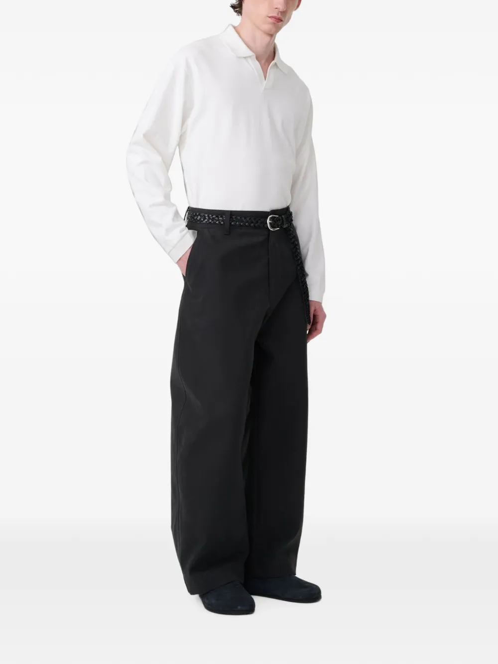 Studio Nicholson Minard straight broek Grijs