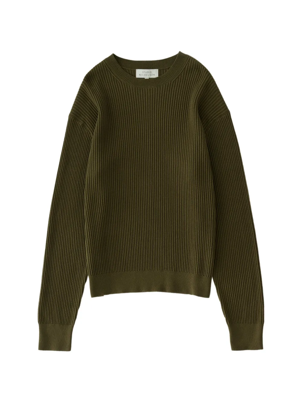 Studio Nicholson Arda ribbed-knit sweater - Verde