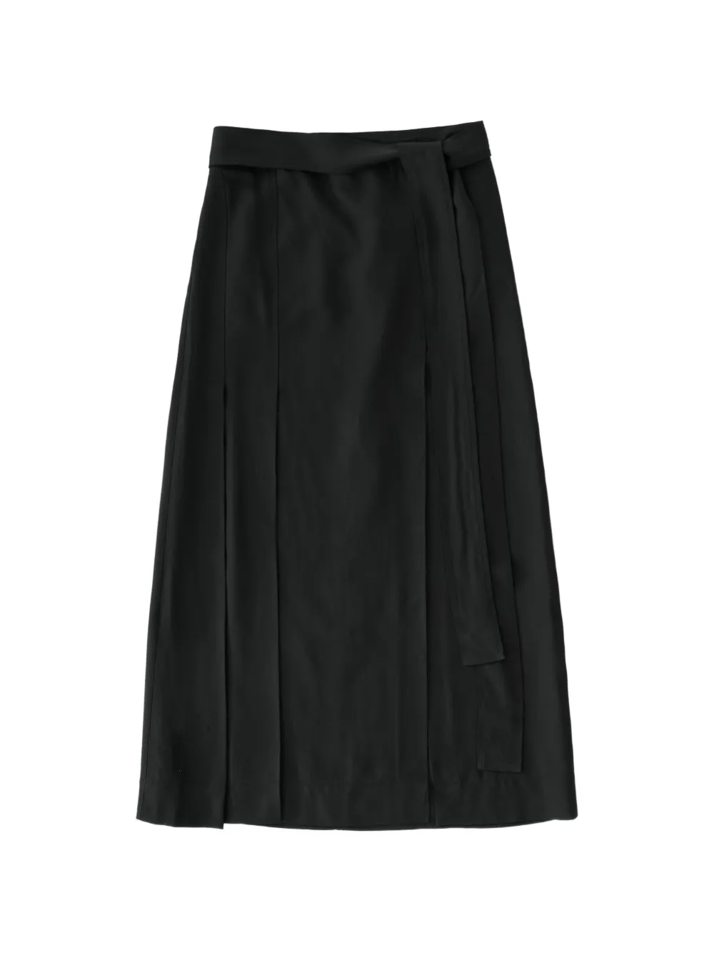 Studio Nicholson Mile Pleated Maxi Skirt In Black