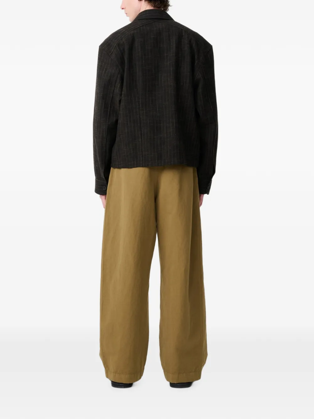 Studio Nicholson Minard garment-dyed trousers Beige