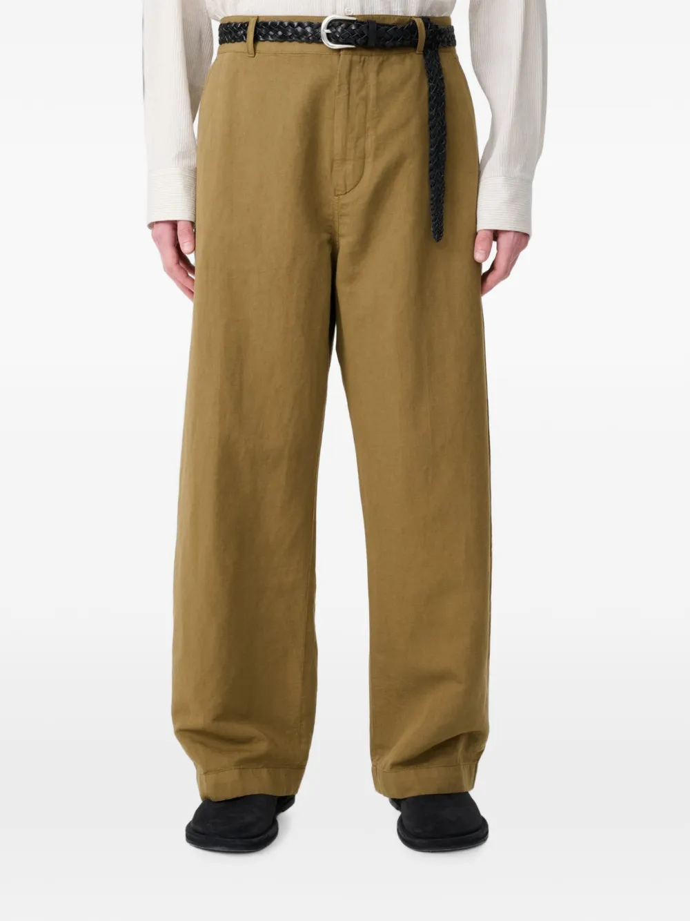 Studio Nicholson Minard garment-dyed trousers Beige