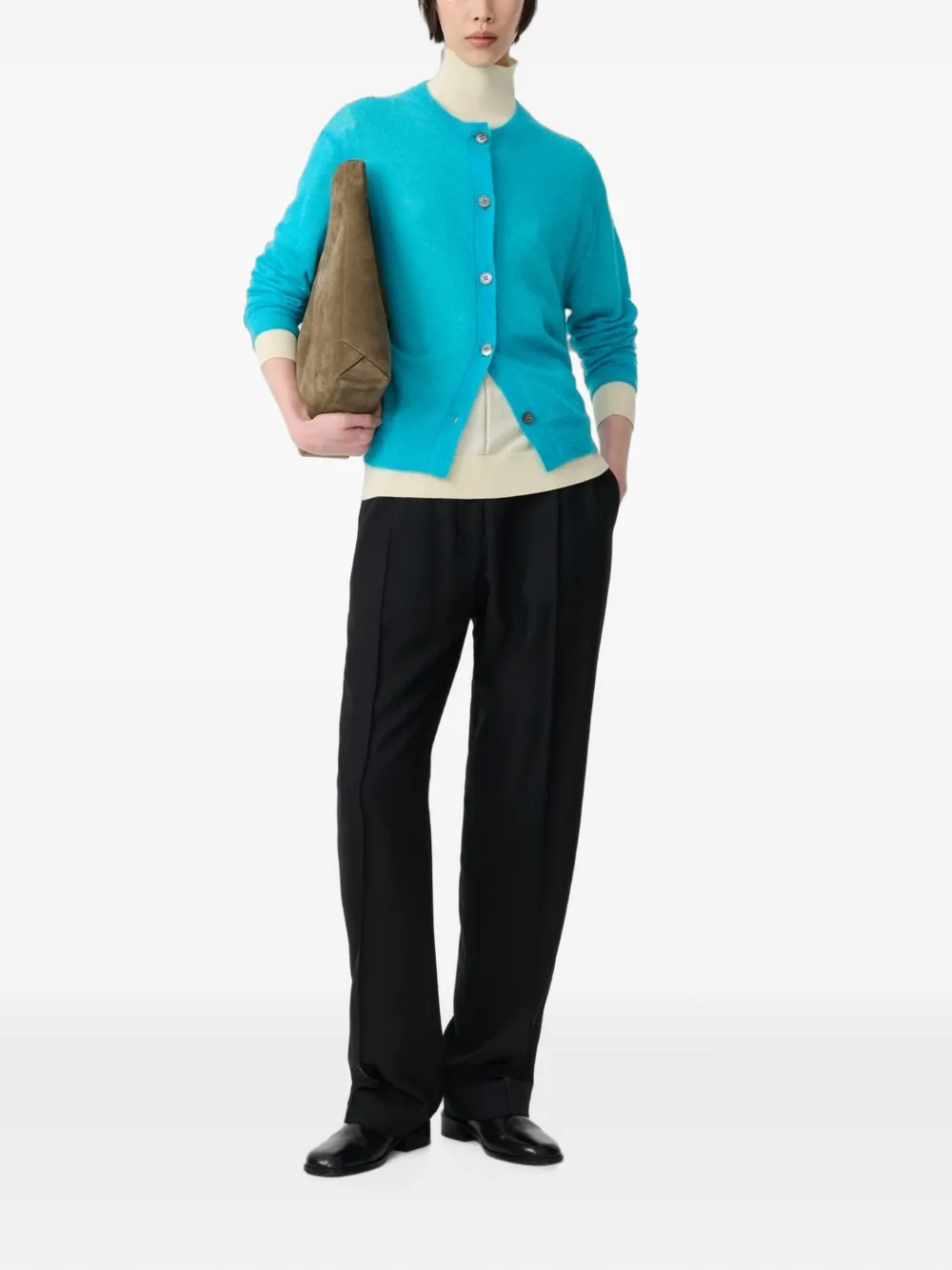 Studio Nicholson Callen vest met geborsteld effect Blauw