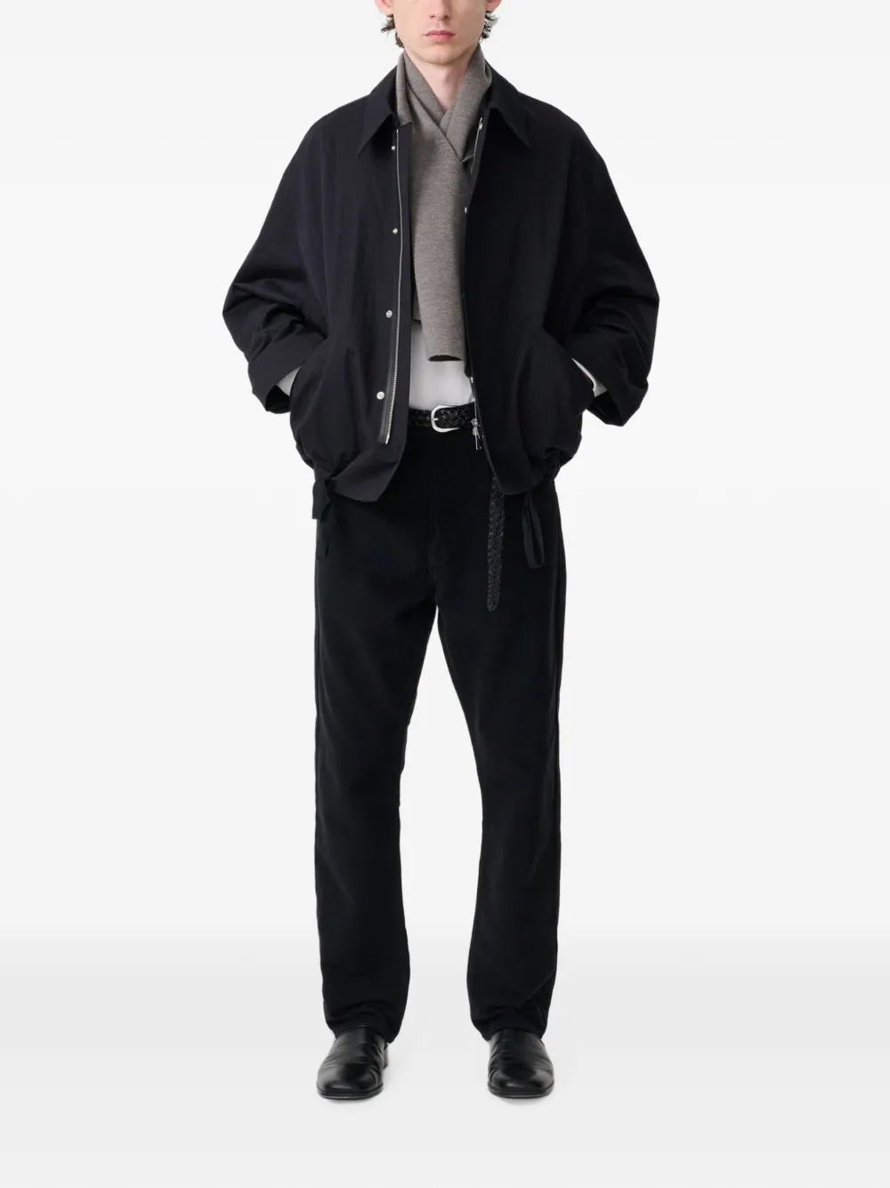 Studio Nicholson Comba Jacket Darkest Navy In Black