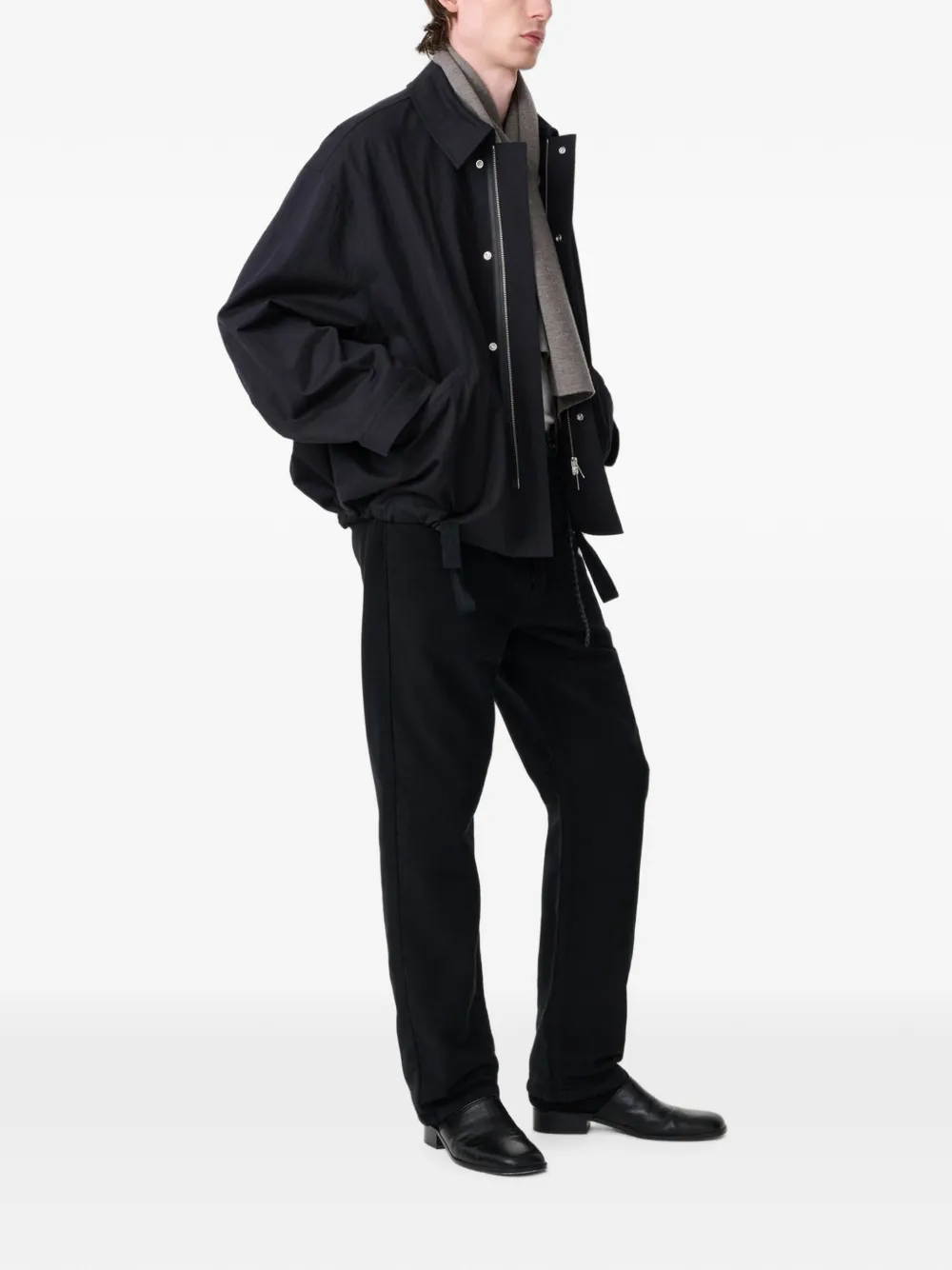 Studio Nicholson Comba Jacket Darkest Navy In Black