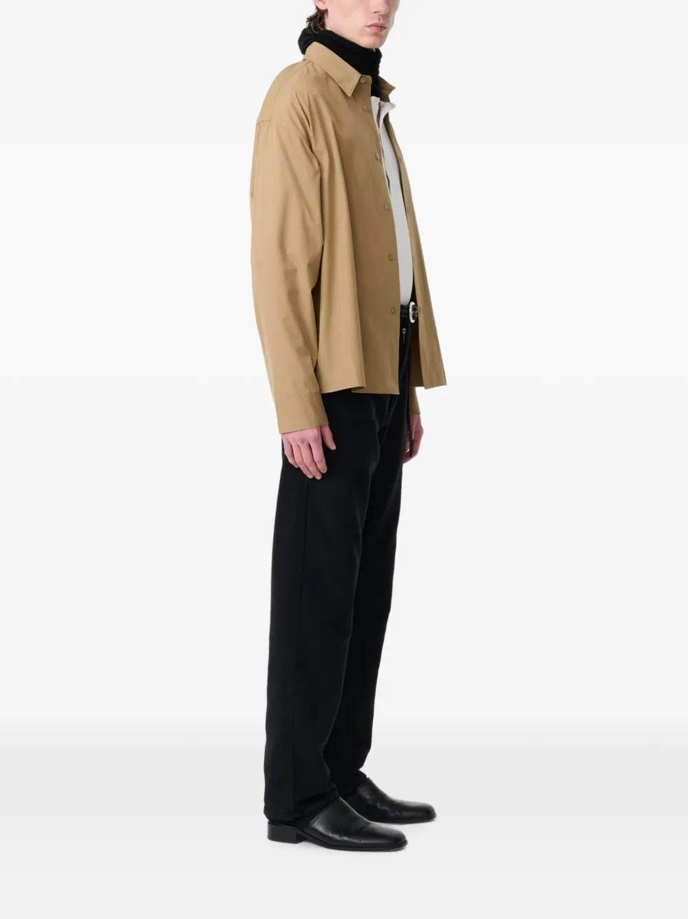 Studio Nicholson Hal katoenen overhemd Beige