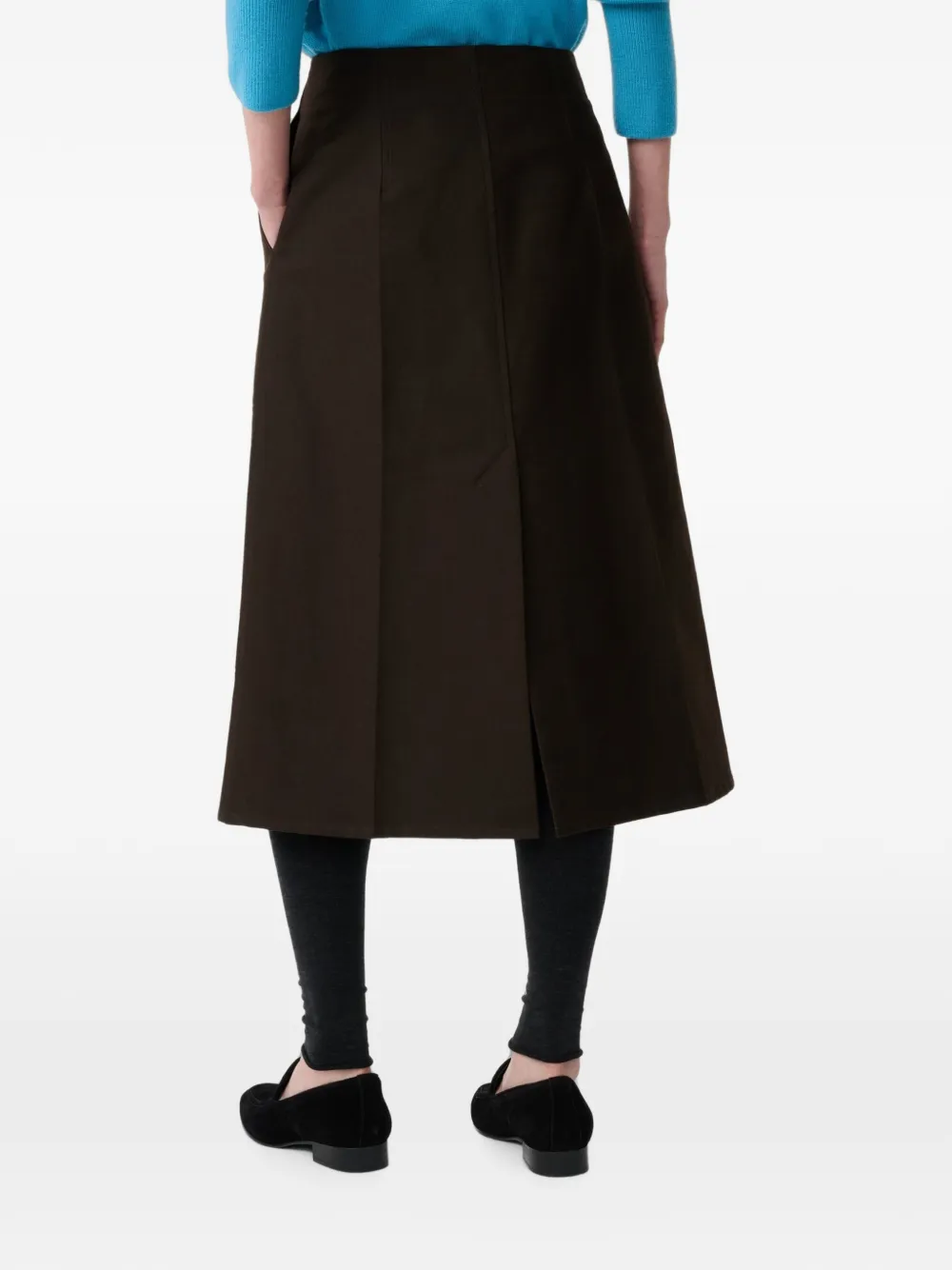 Studio Nicholson Darc midi-rok met gekreukt effect Bruin