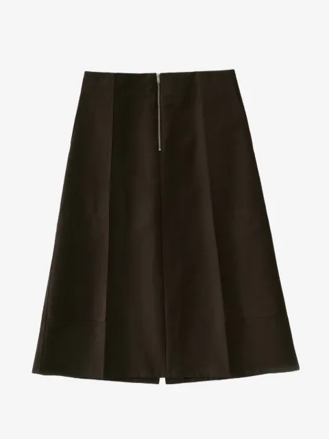 Studio Nicholson Darc pressed-crease midi skirt