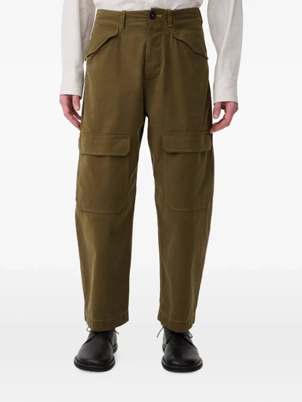 Studio Nicholson Ravel cargo broek Groen