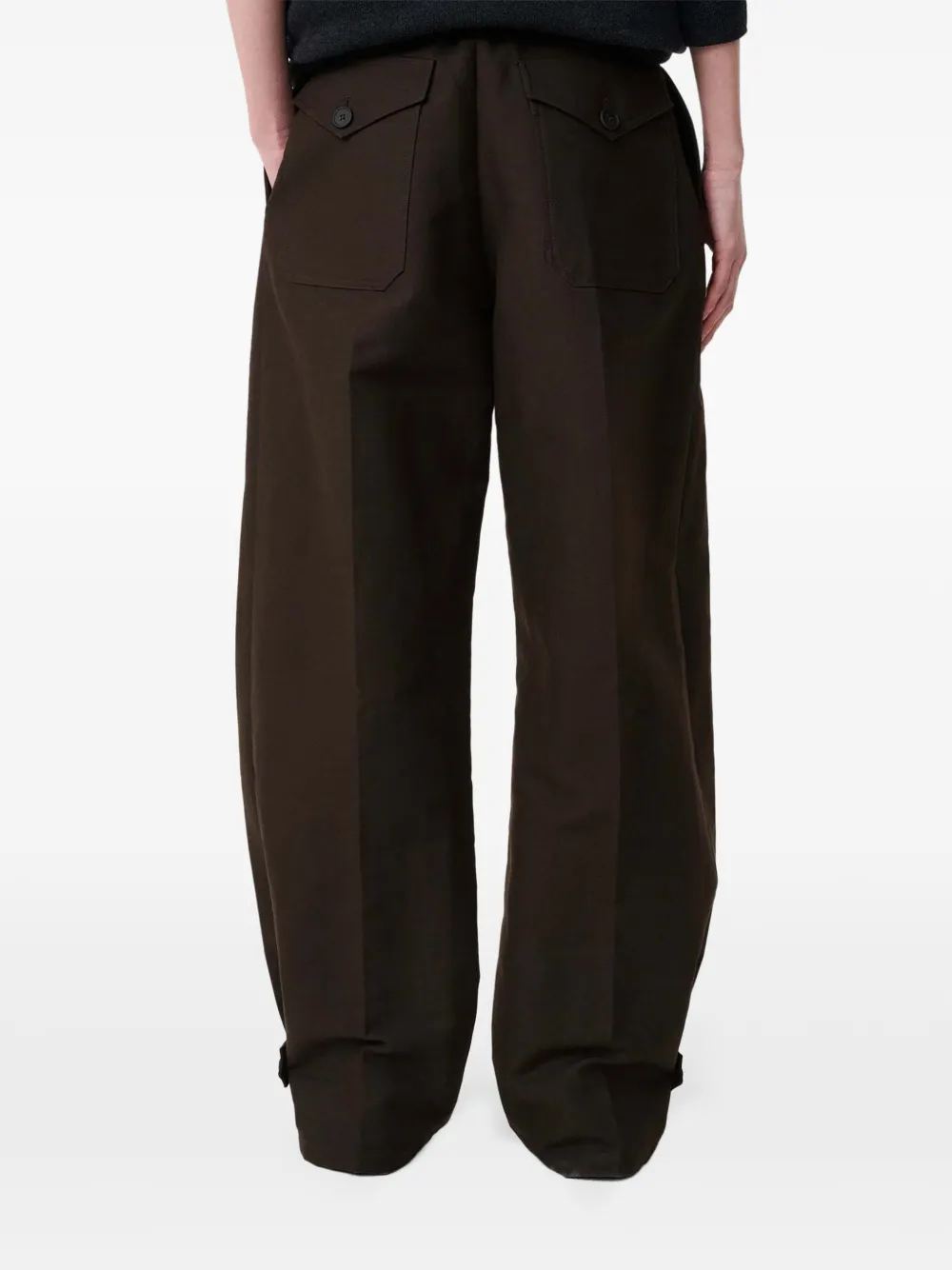 Studio Nicholson Faron broek met ceintuur Bruin