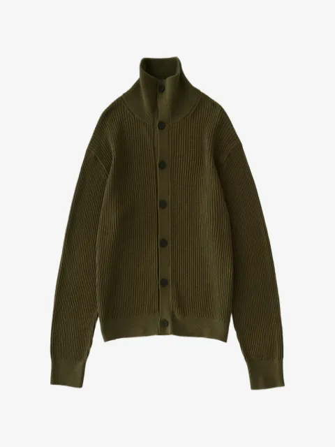 Studio Nicholson Oran ribbed-knit cotton cardigan